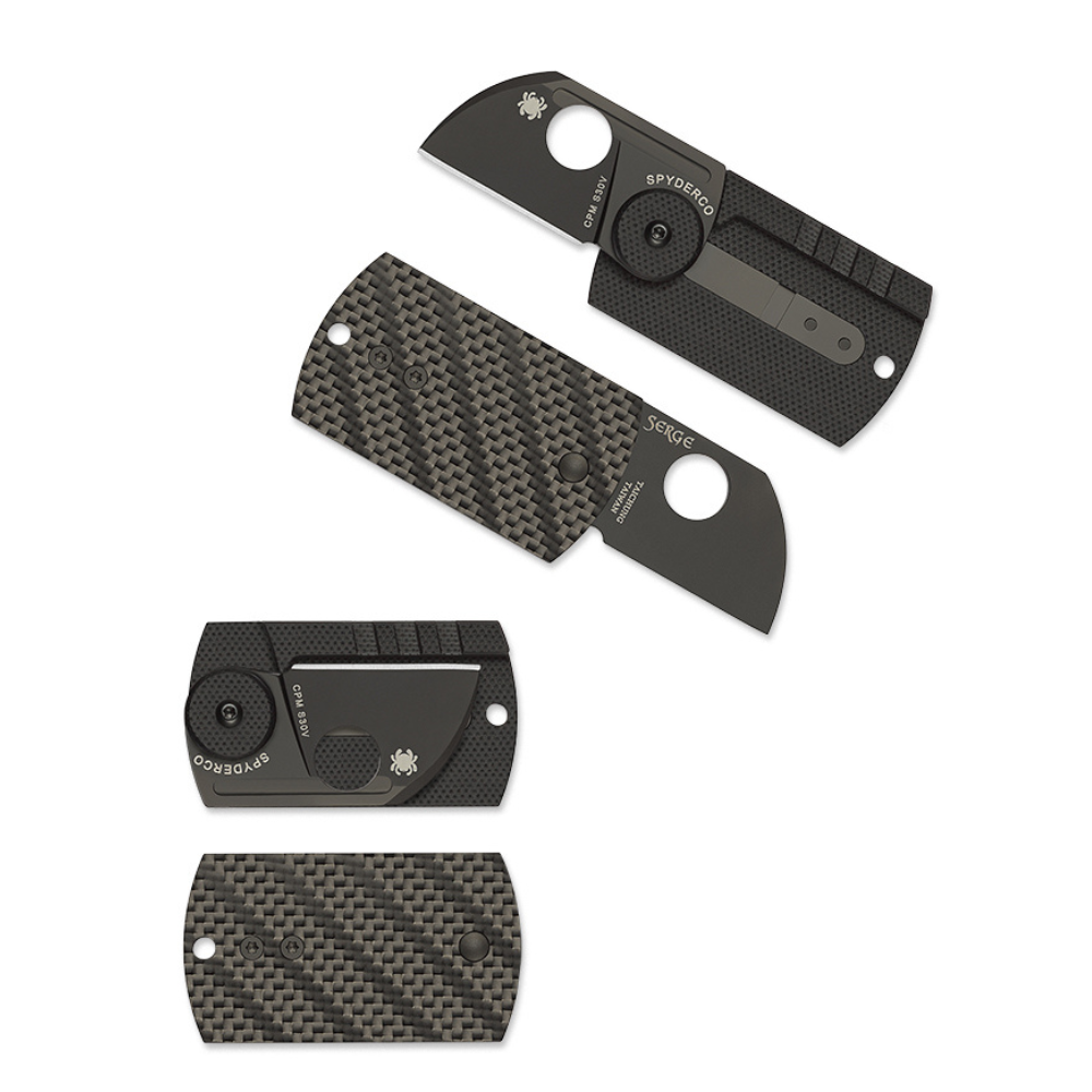 Spyderco | DogTag Folder Carbon Fibre - Black