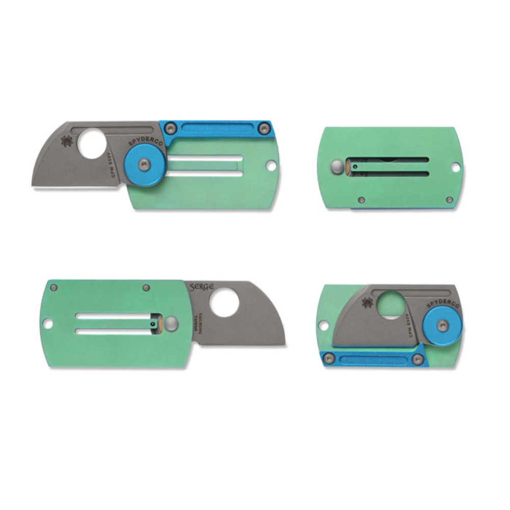 Spyderco | DogTag Folder - Blue/Green