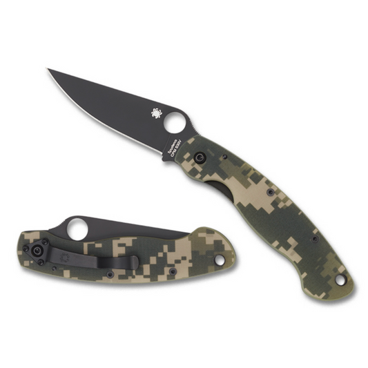 Spyderco | Military Model G-10 - Camo Black Blade