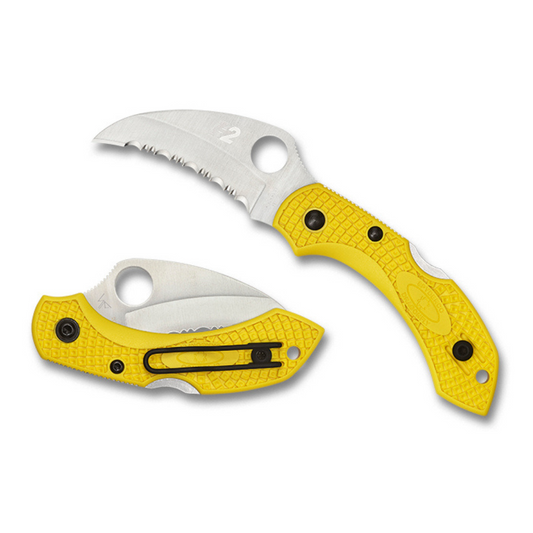 Spyderco | Dragonfly 2 - Salt Yellow Hawkbill