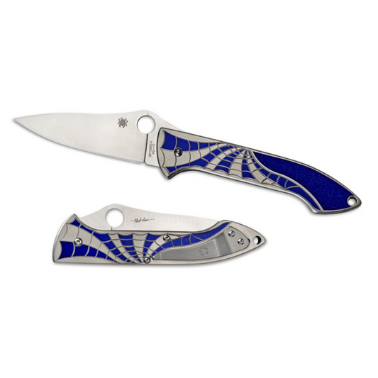 Spyderco | Mike Draper Folder - Blue Titanium