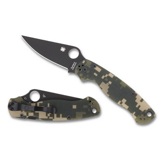 Spyderco | Para Military 2 G-10 - Camo - Black Blade