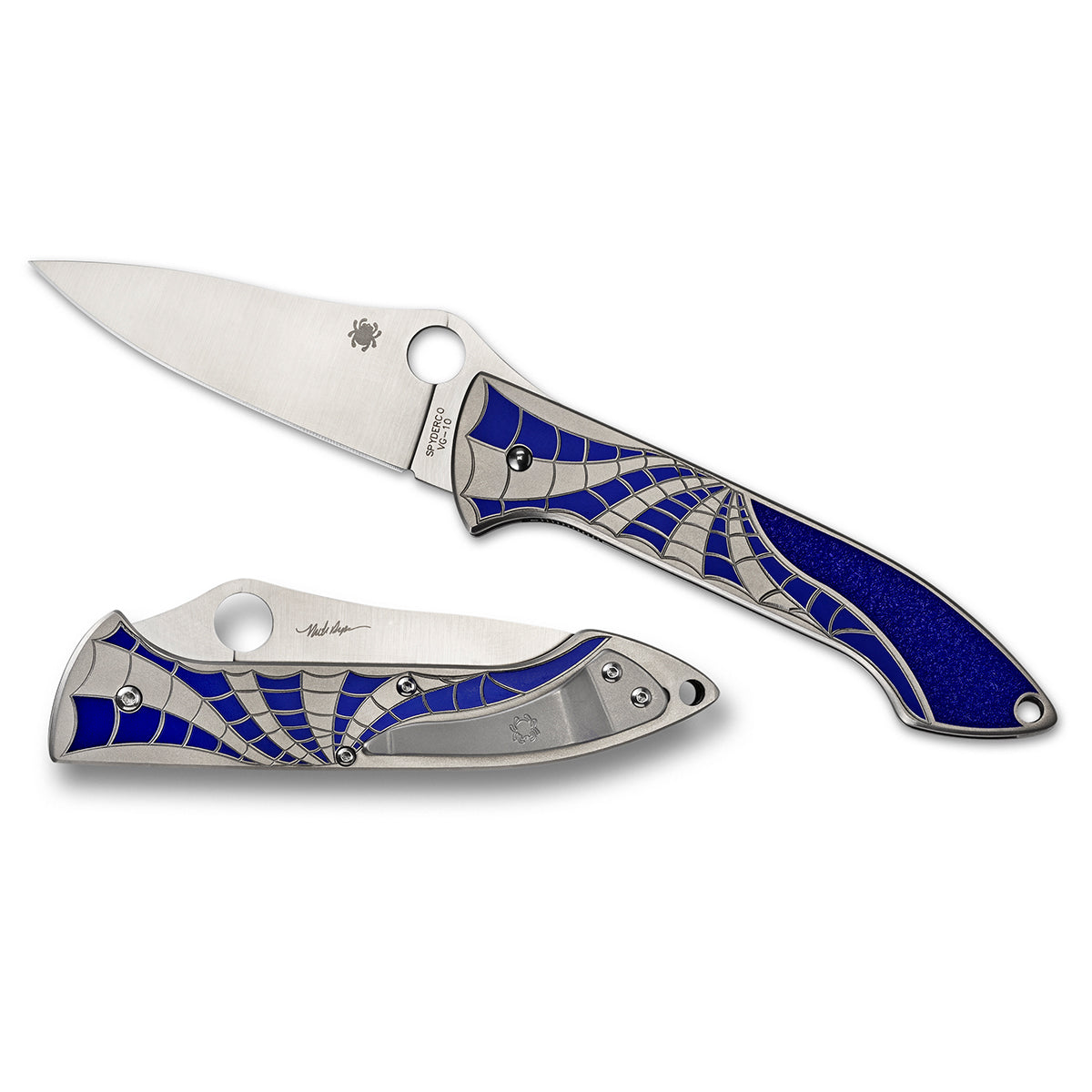 Mike Draper Folder - Blue Titanium