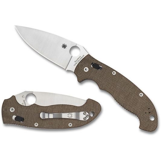Spyderco | Manix 2 XL Micarta CPM Cruwear - Brown Canvas